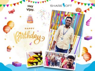 Happy Birthday to Our family member Mr. VijayKumar, Wishing you a great year ahead!!!

#happybirthday #hbd #sharesofttechnology #celebration #birthday #celebrate #celebrations #party