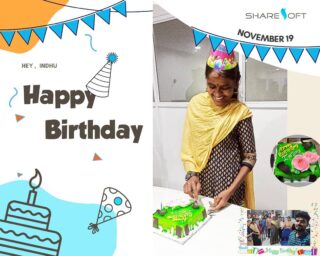 Happy Birthday to Our family member Miss. Indhu, Wishing you a great year ahead!!!

#happybirthday #hbd #sharesofttechnology #celebration #birthday #celebrate #celebrations #party